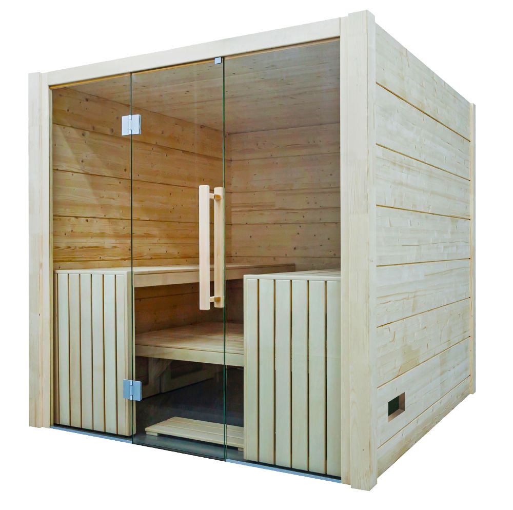 Harvia Olympus | Innensauna Fichtenholz Bausatz | 212 x 204 x 206 cm (B/T/H) | 4020830