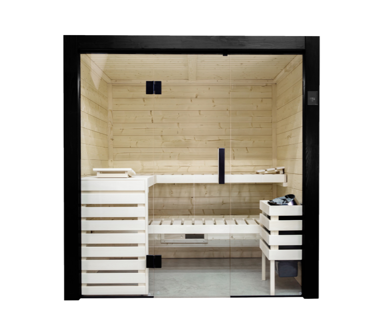 Harvia Familie Groot | Binnensauna-kit van sparrenhout | 196 x 189 x 204 cm (B/D/H)