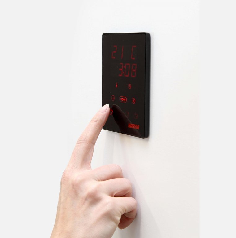 Harvia Virta HL | Elektro Saunaofen Set mit Harvia CX110 Bedienfeld + Saunasteine | 6,8 kW / 9 kW / 10,8 kW